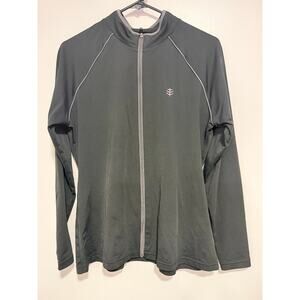 Coolibar Fleece lined base layer full zip Jacket Mens Large